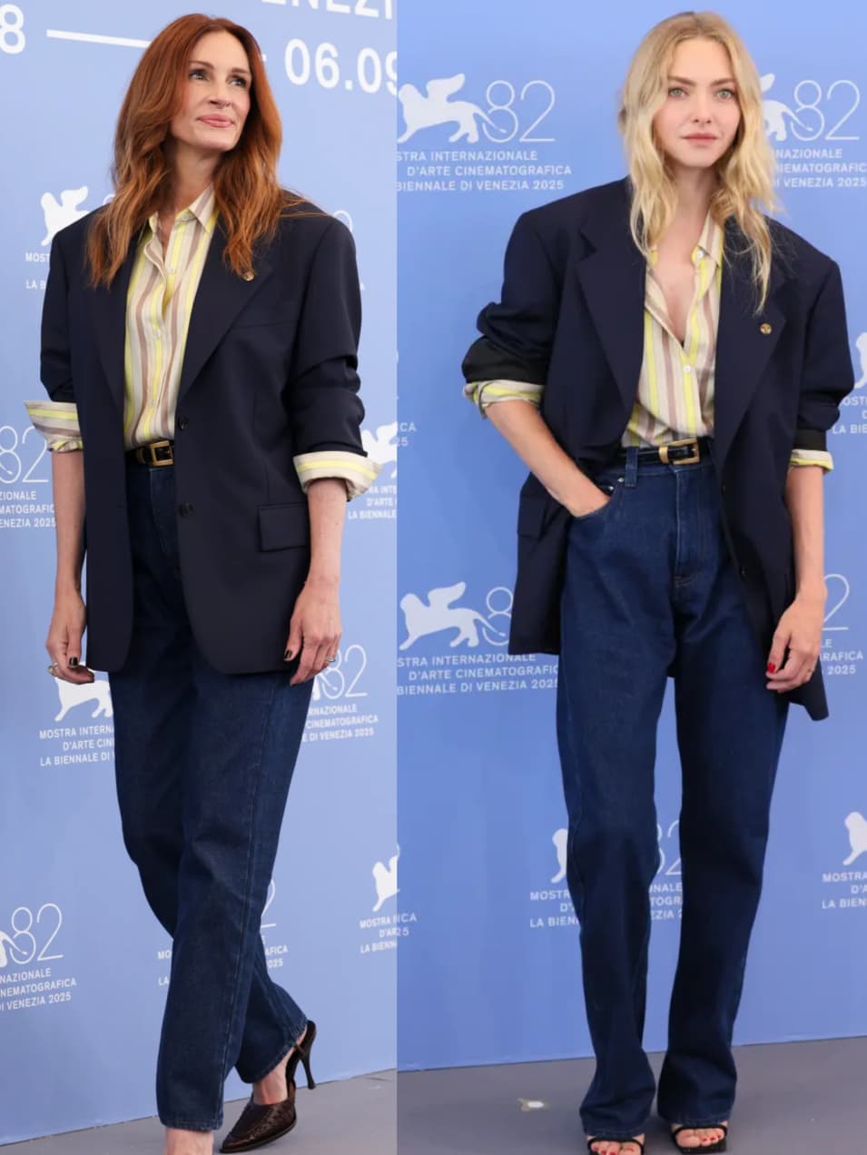 Julia Roberts & Amanda Seyfried Share the Ultimate Fall Outfit Formula